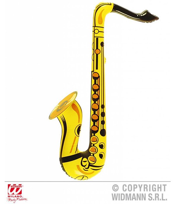 Saxofoon opblaasbaar geel