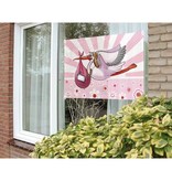 Raamvlag Geboorte Meisje - 60x90cm