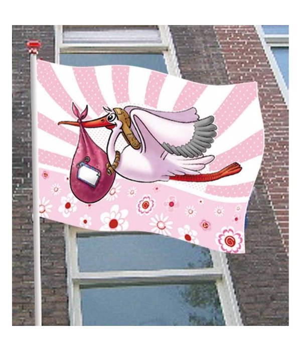 Raamvlag Geboorte Meisje - 60x90cm