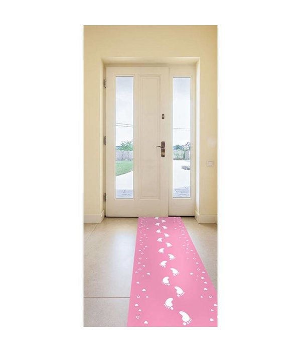 Baby Roze Geboorte Loper 2,5mtr