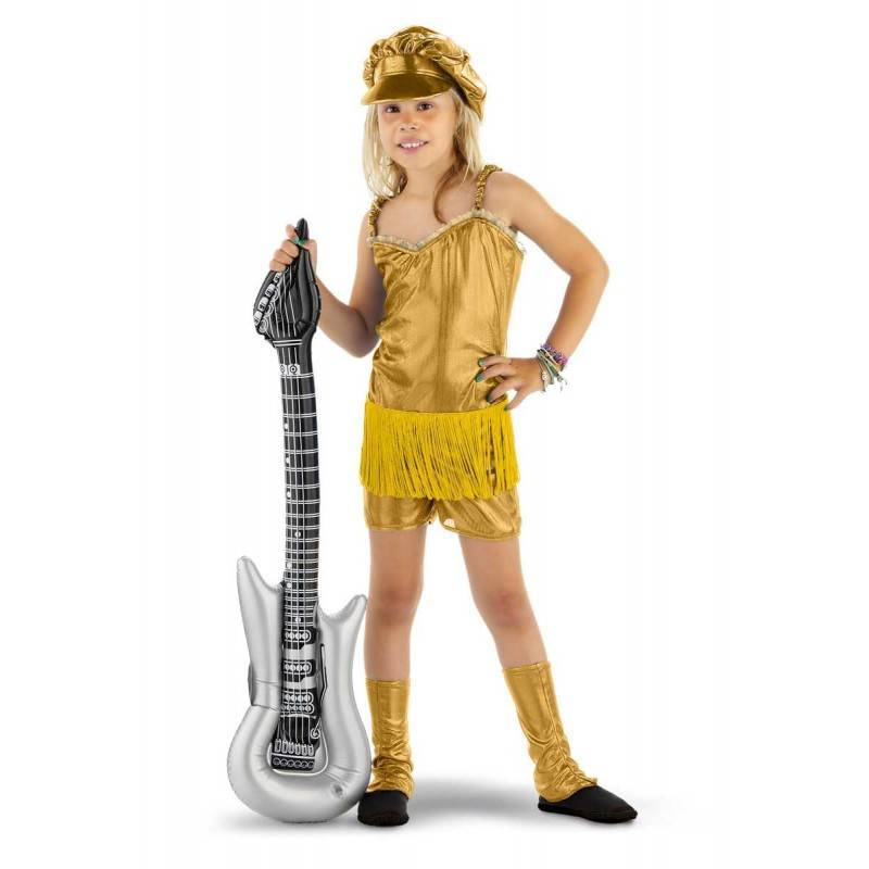 Rocker Popster girl pakje goud afbeelding