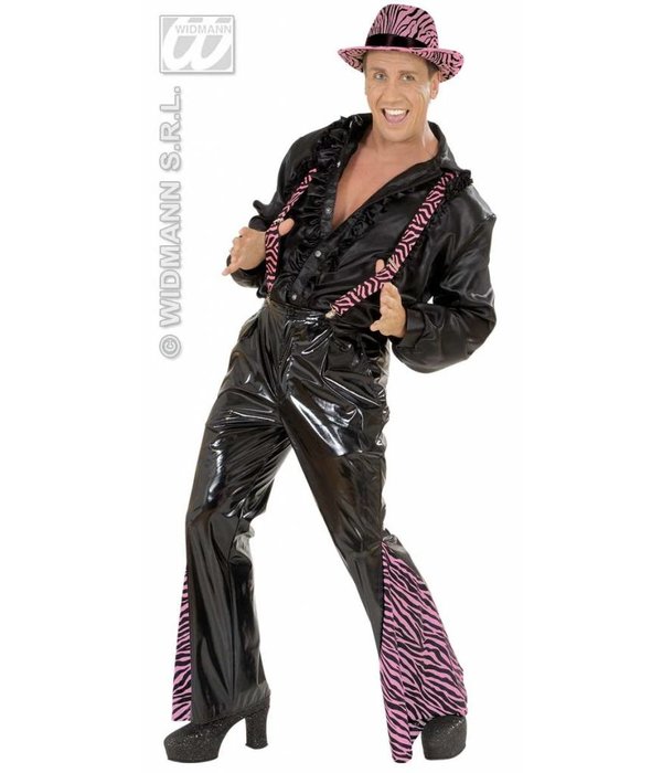 Bretels zebra zwart/roze