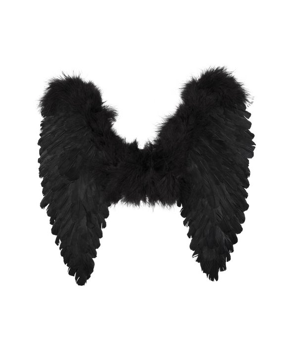 Engelen vleugel zwart 50x50cm