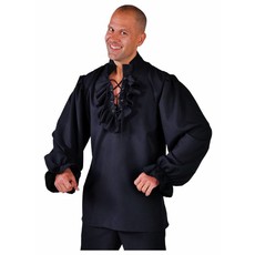 Piratenblouse zwart elite