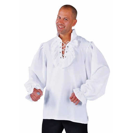 Piratenblouse wit elite