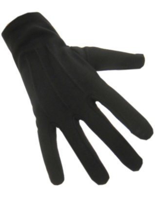 Handschoenen katoen kort zwart Maat XS