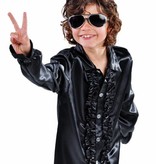 Hippie/Disco blouse kind zwart