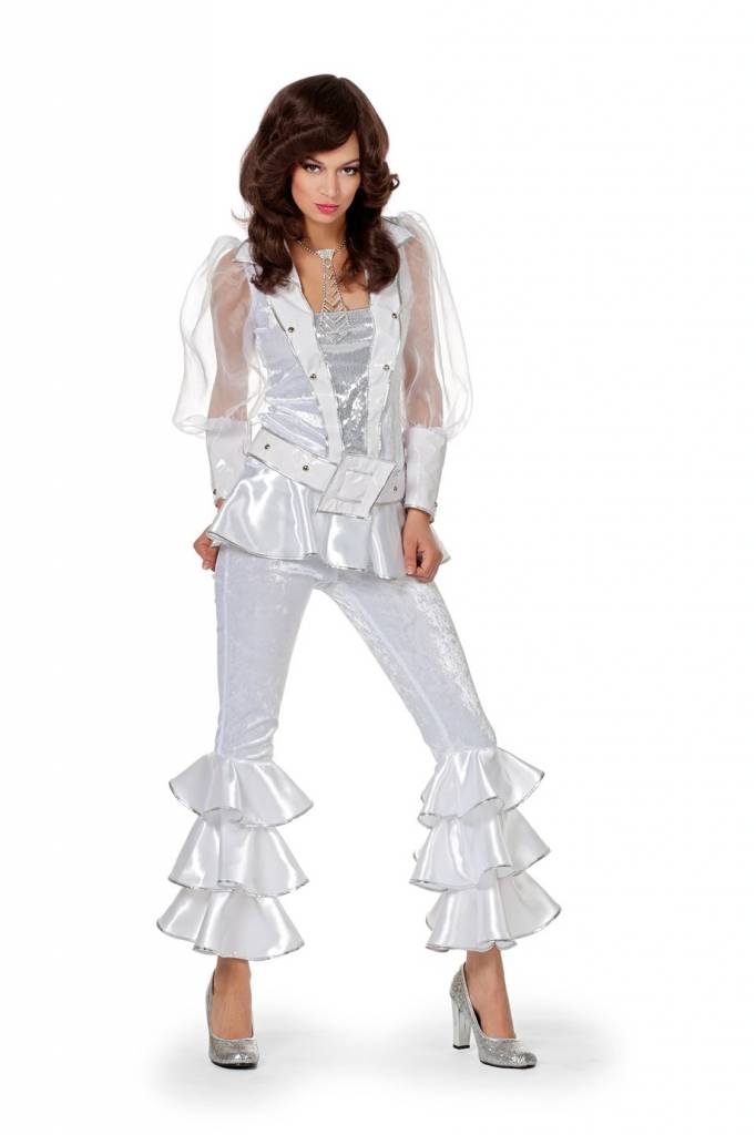 Mama Mia kostuum luxe wit