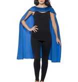 Superhero cape met masker blauw