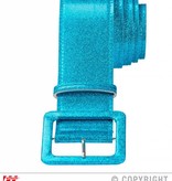 Glitterriem blauw
