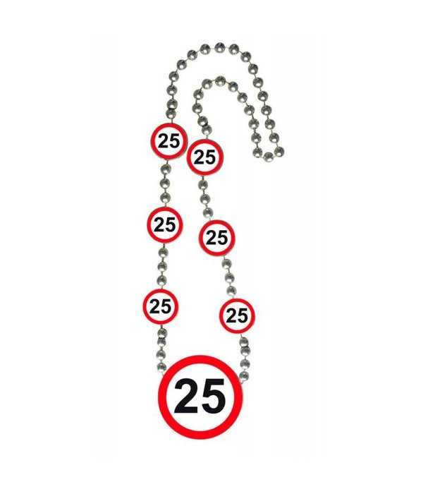 25 Jaar Verkeersbord Ketting