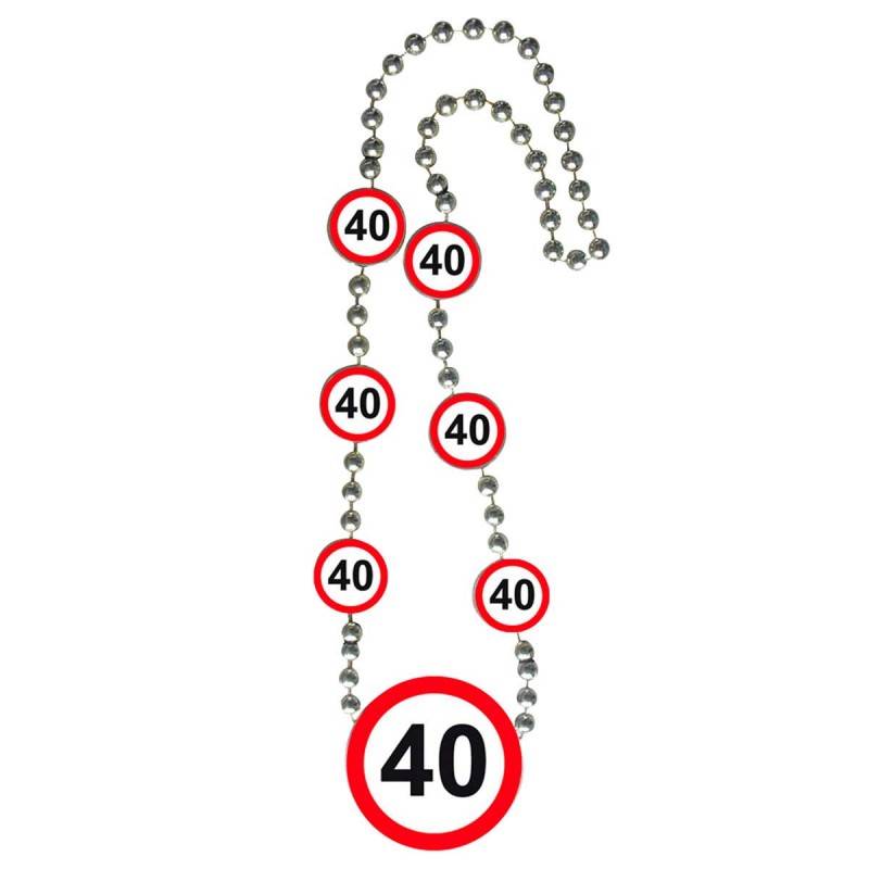 40 Jaar Verkeersbord Ketting afbeelding