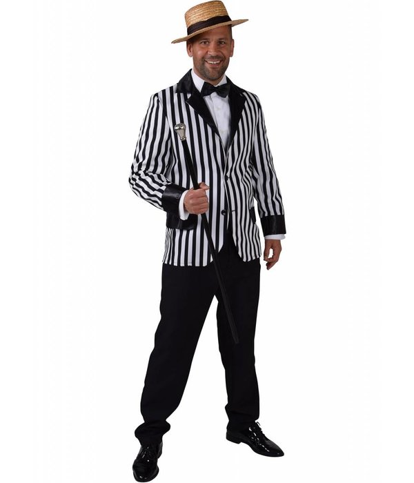 Colbert streep zwart/wit elite