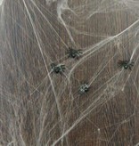 Spinnenweb 20 gram met 6 spinnen