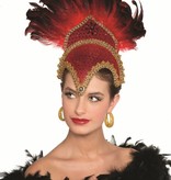 Braziliaanse hoofdtooi elite rood