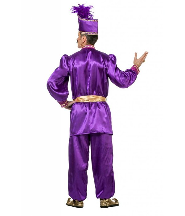 Sultan kostuum paars luxe