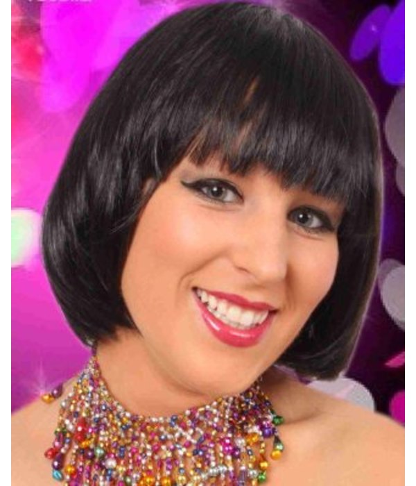 Pruik sensation bobline zwart