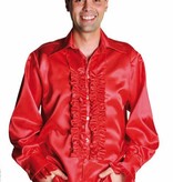 Rouches blouse luxe rood