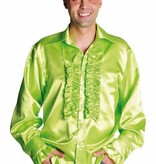 Rouches blouse luxe fluor groen