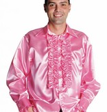 Rouches blouse luxe roze