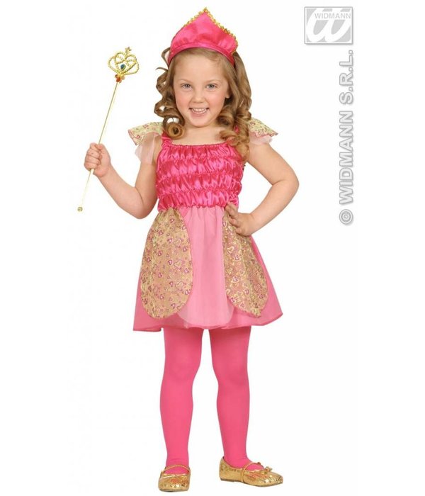 Kleine roze prinses kostuum