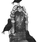 Decoratie Kraai zwart 23cm