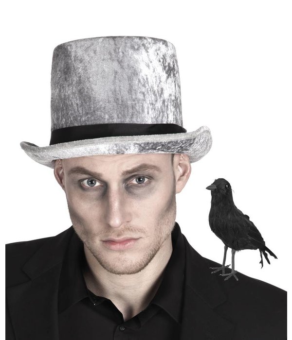 Decoratie Kraai zwart 23cm