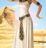 Lange Egyptische keizerin kostuum