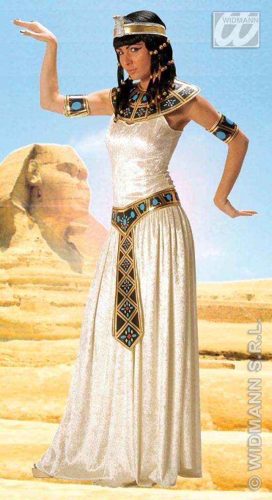 Lange Egyptische keizerin kostuum