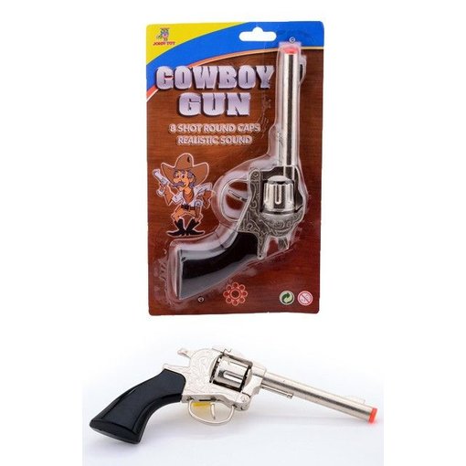 Cowboy klappertjes pistool 8 schots