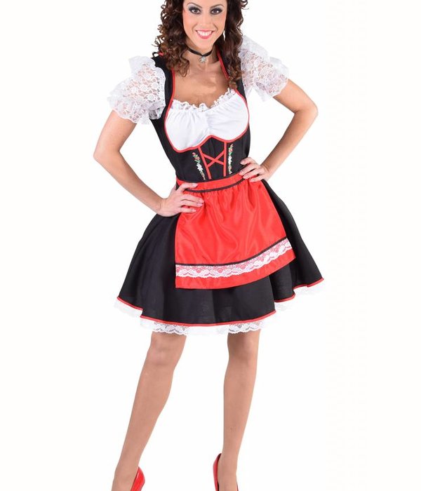 Tiroolse dame Salzburg rood