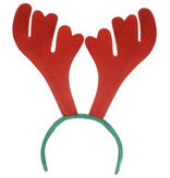 Rendier diadeem rood/groen