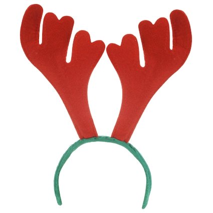 Rendier diadeem rood/groen afbeelding