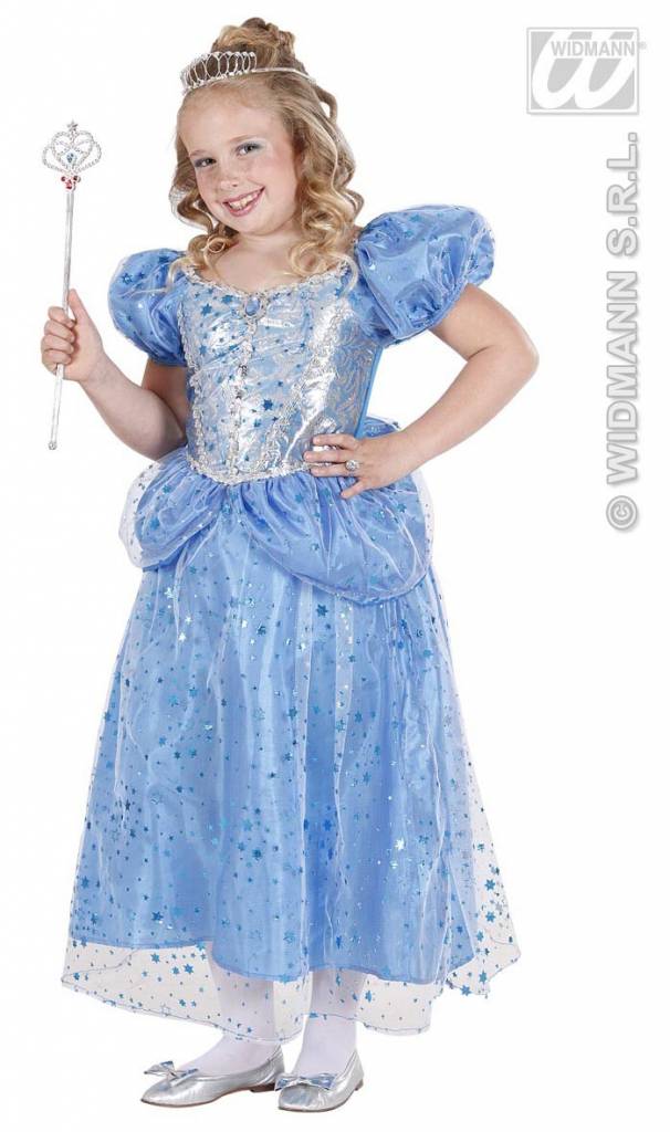 Prinses-Fee blauw kostuum