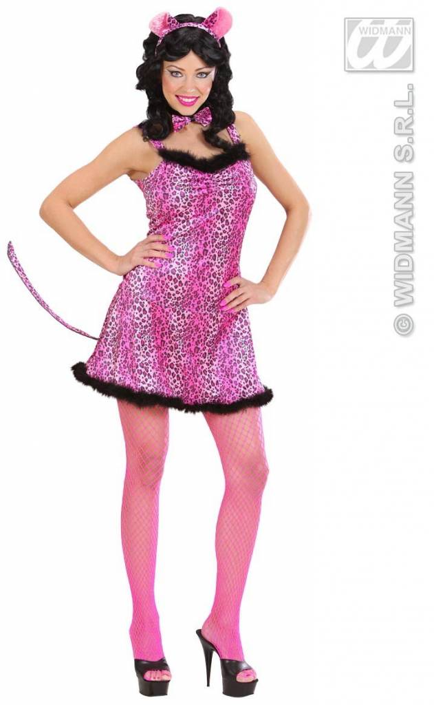 Sexy roze luipaard kostuum