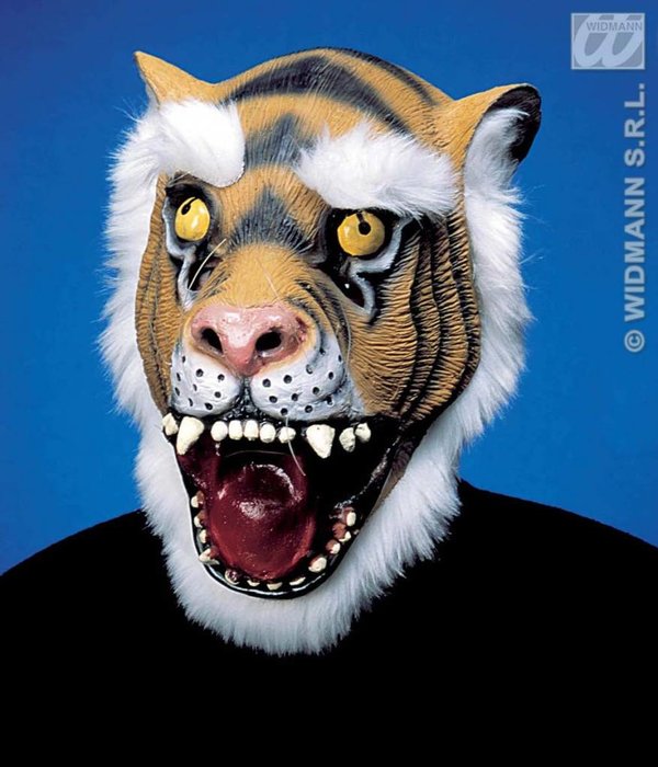 Tijger masker met haar
