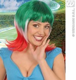 Pruik Supporter Italie vrouw