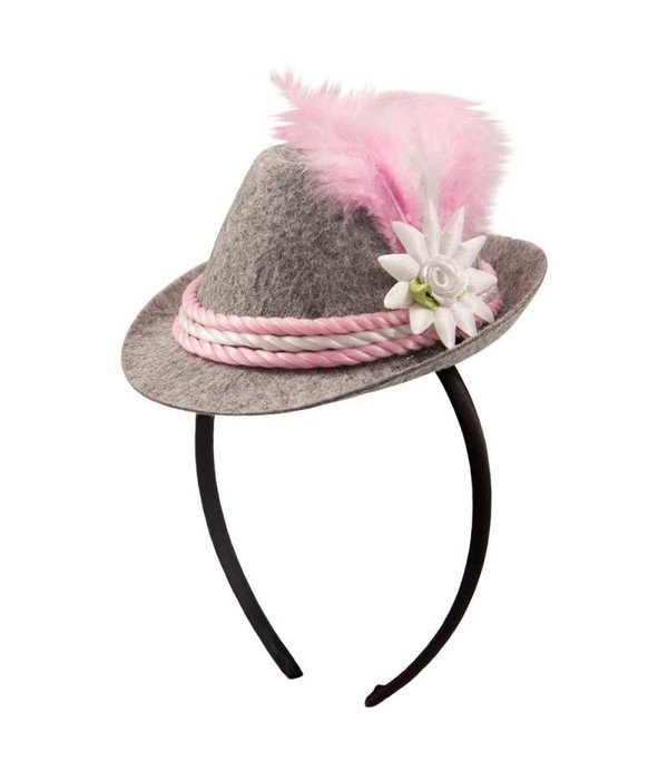 Tiara mini roze Oktoberfest