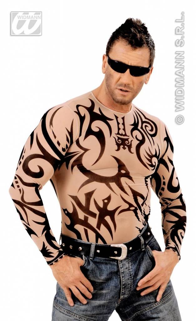 Tattoo shirt man afbeelding
