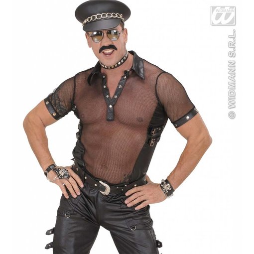 Net T-shirt zwart man