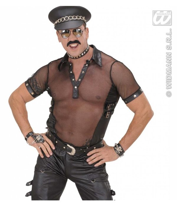 Net T-shirt zwart man