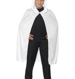 Kindercape met capuchon wit