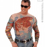 Tattoo shirt tijger en draak