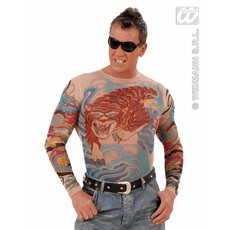 Tattoo shirt tijger en draak