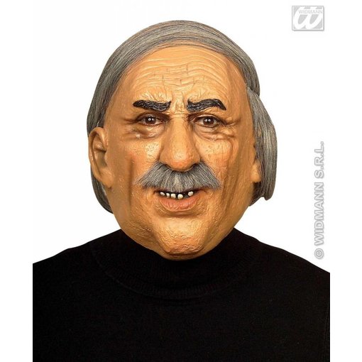 Masker oude man met haar en snor