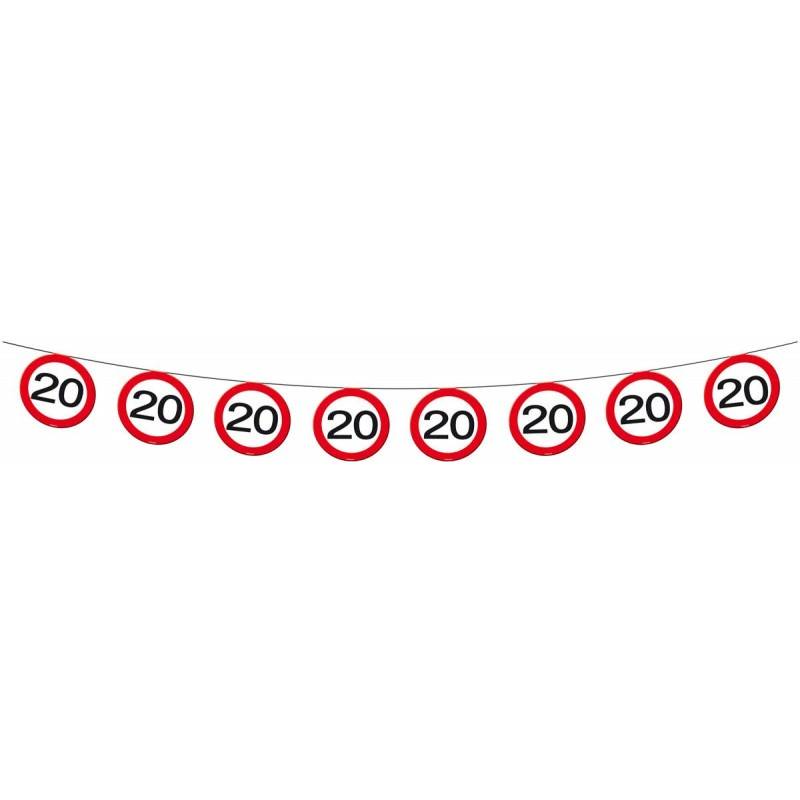 20 Jaar Verkeersbord Slinger - 12 meter
