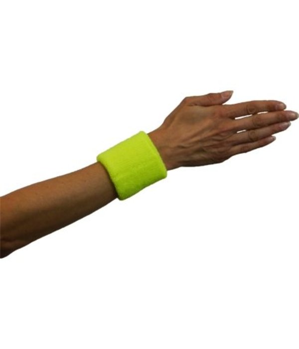Polsband neon geel