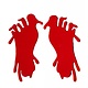 Raamstickers bloederige voet 20cm