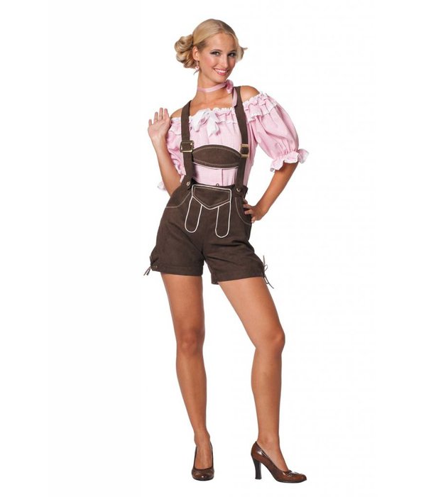 Tirolerhose de luxe donkerbruin