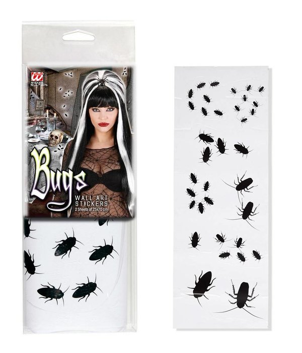 Wanddecoratie stickers ongedierte 25x70cm